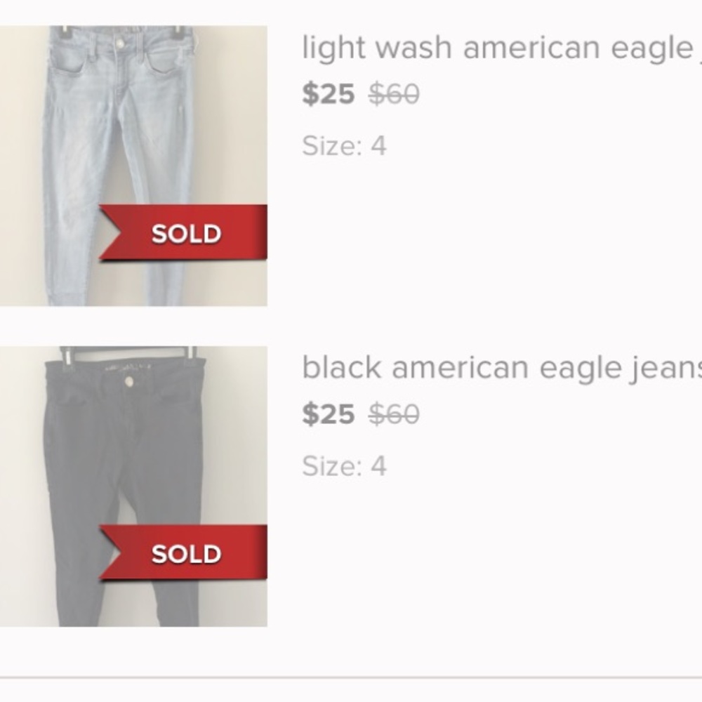american eagle jeans back in sale !